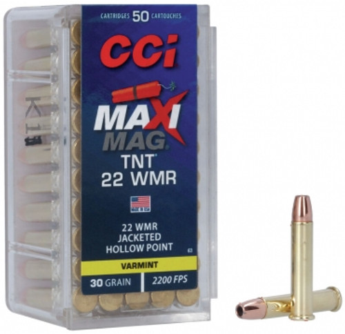 CCI .22 WMR Maxi-Mag TNT 500 RDS