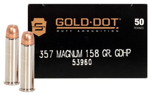 Speer LE Gold Dot Duty Ammunition 357 Magnum 158gr GDHP