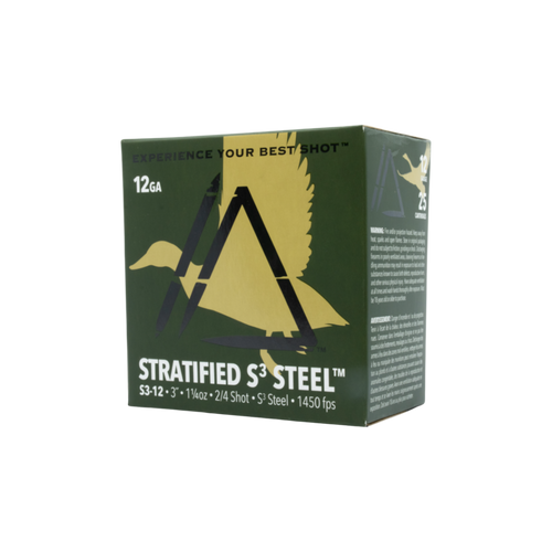 Apex Ammunition S³ Stratified Steel 12 Ga 3" | 1 1/4 Oz  | #2/#4 Shot | 1450 FPS | 25 Rounds