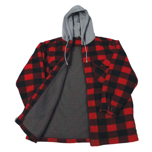 Backwoods Lumberjack Sherpa Jacket, Red - XXLarge