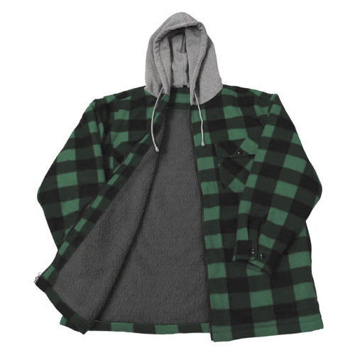 Backwoods Lumberjack Sherpa Jacket, Green - XXXLarge