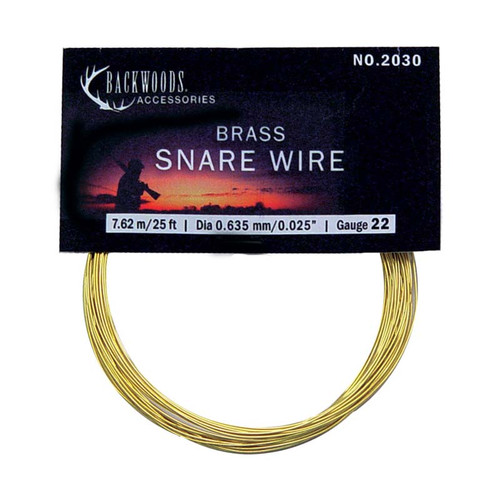 Backwoods Snare Wire - Brass 25'