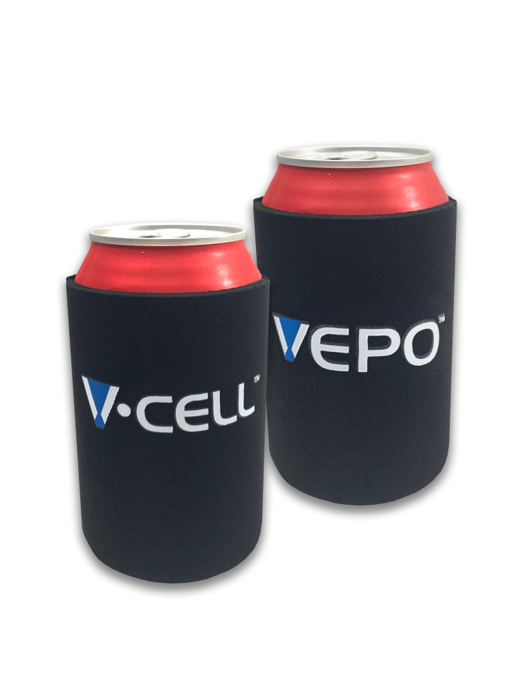 Russo Music Collapsible Can Koozie, All Cities, Red With Black Ink