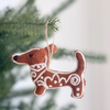 Gingerbread Dachshund Ornament Gingerbread Dachshund Ornament