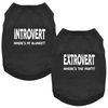 Introvert Extrovert Dachshund Dog Tank T-Shirts