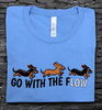 Go with the Flow Dachshund T-Shirt Go with the Flow Dachshund T-Shirt