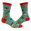 Puppermint Bark Dachshund Christmas Socks