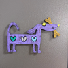Whimsical Wiener Metal Magnets