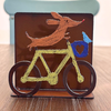 Whimsical Wiener Bicycle Napkin Holder