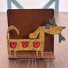 Whimsical Weenies Bone & Hearts Napkin Holder