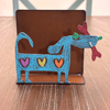 Whimsical Weenies Bone & Hearts Napkin Holder