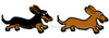 Longhair Dachshund Car Magnet