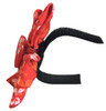 Red Hibiscus Dog Collar Pinwheel