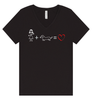 Stick Figure Love Ladies T-Shirt