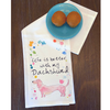 Life is Better with a Dachshund Kitchen Dish Towel