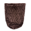 Minky Fur Reversible 2 Way Snuggle Bag Brown Bear 24 x 30