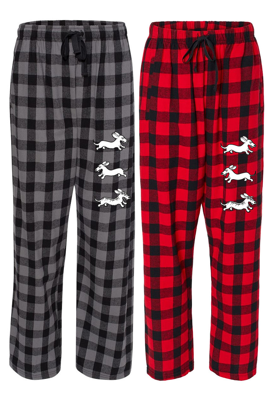 Dark Orange Plaid Organic Flannel Pajama Pants Men Christian - Etsy