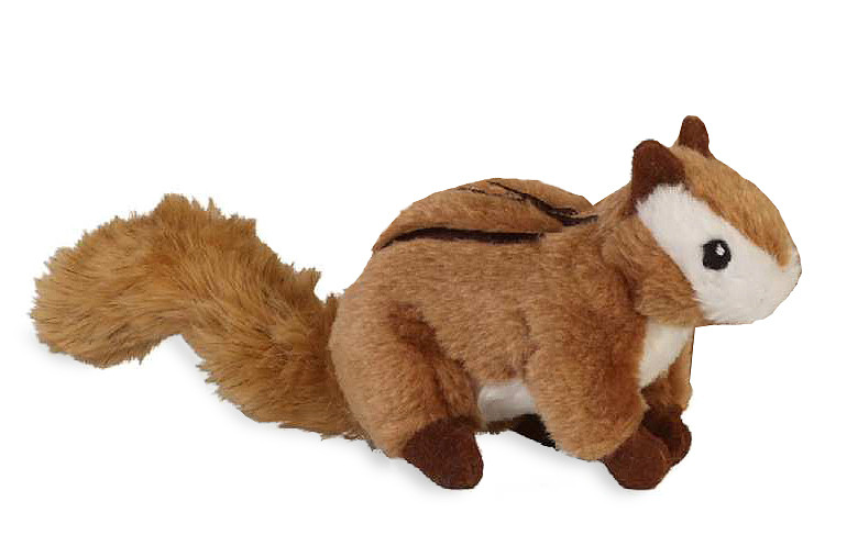 chipmunk log dog toy