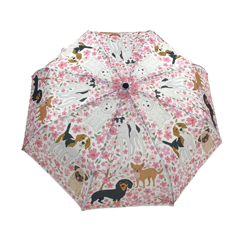 Dachshund Cherry Blossoms Umbrella