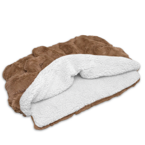 Minky Sherpa Pocket Dog Bed