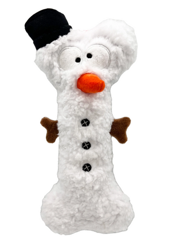 Frosty the Snowbone Power Plush Dog Toy