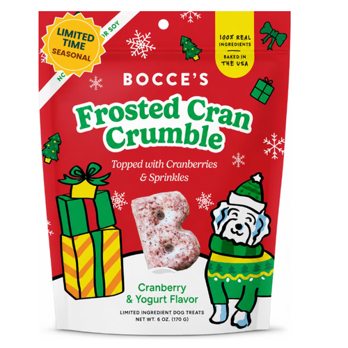 Bocce Bakery Frosted Cran Crumble and Yogurt Dog Treats
