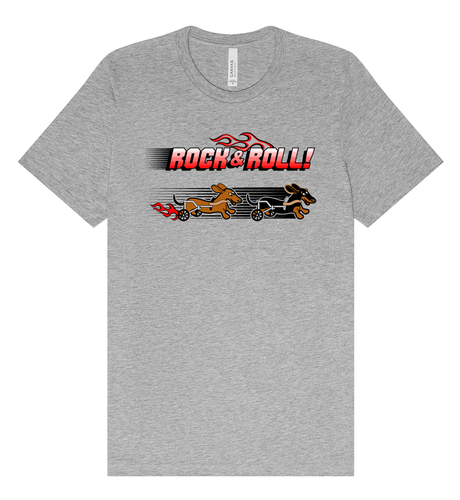 Wheelie Wieners Rock & Roll Dachshund T-Shirt 