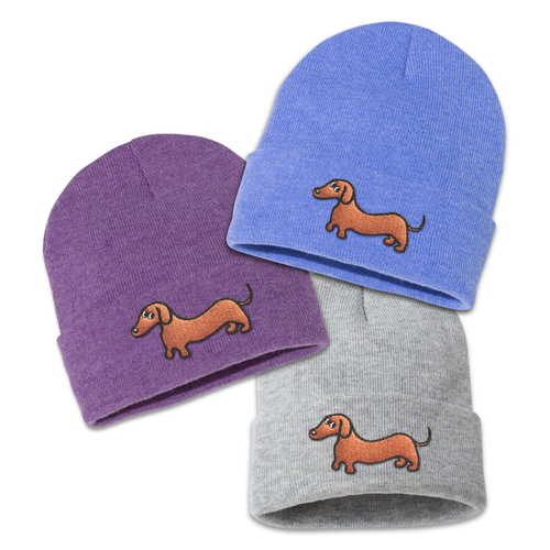 Dachshund Weenie Beanie Knit Hat