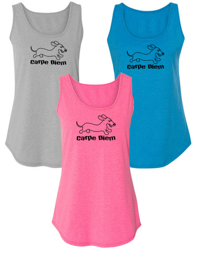 Carpe Diem Dachshund Workout Tank