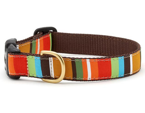 Autumn Stripe Dog Collar