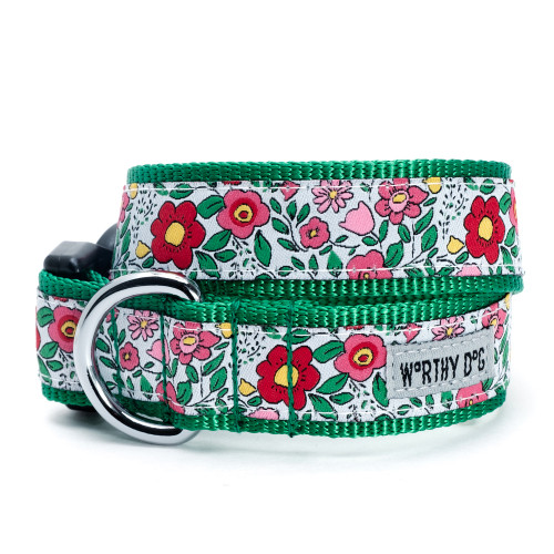 Spring Garden Floral Dog Collar 