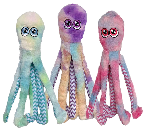Crinkly Octopus Dog Toy