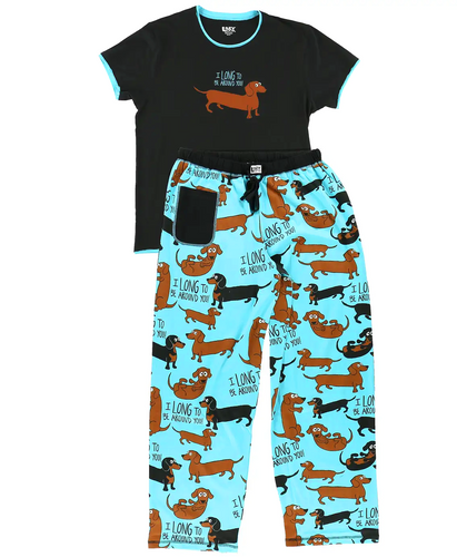 Long to Be Around You Dachshund Pajamas
