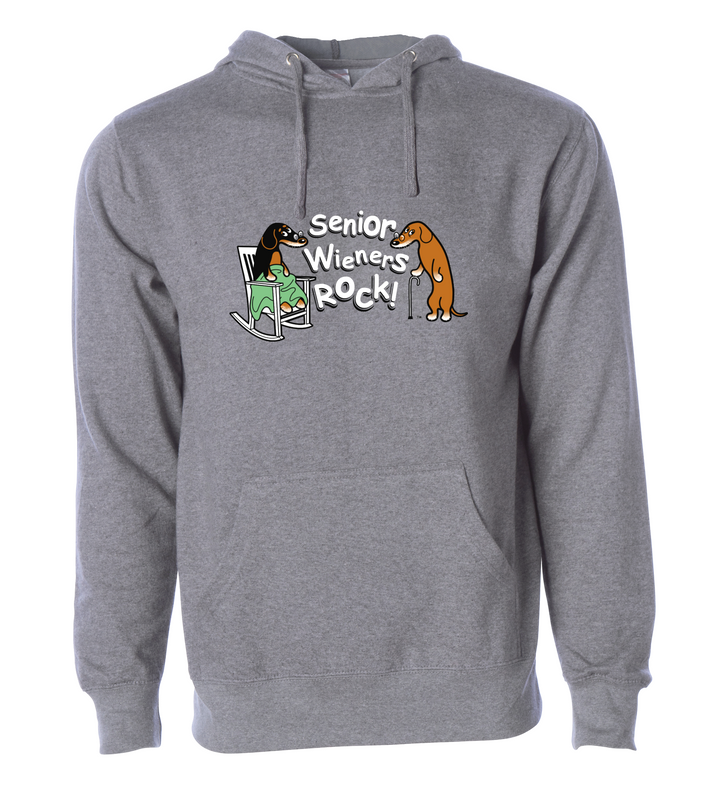 Dachshund Hoodie Senior Wieners Rock 