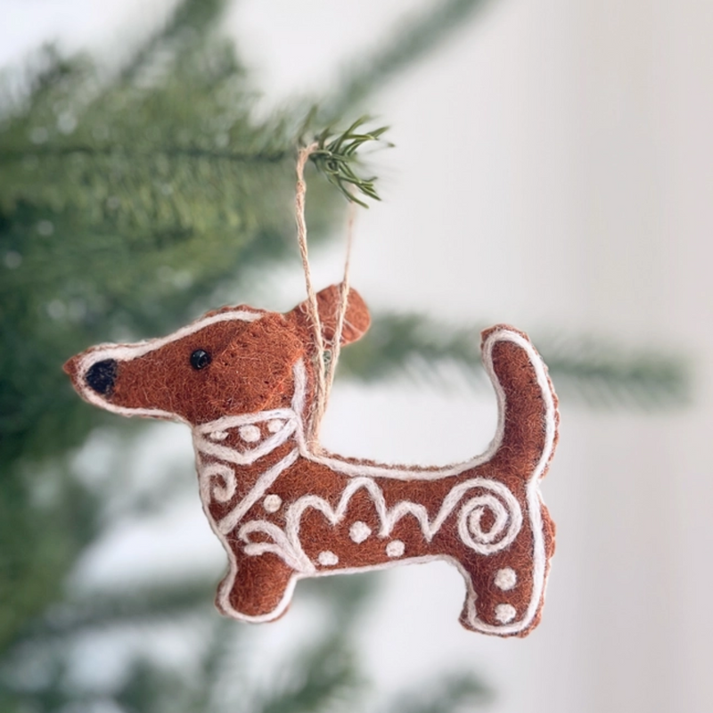 Gingerbread Dachshund Ornament Gingerbread Dachshund Ornament