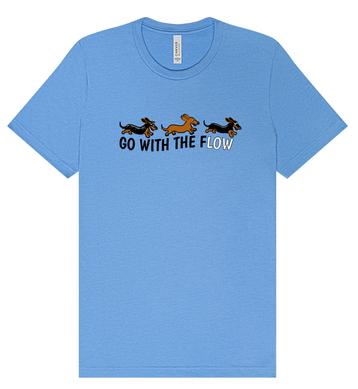 Go with the Flow Dachshund T-Shirt
