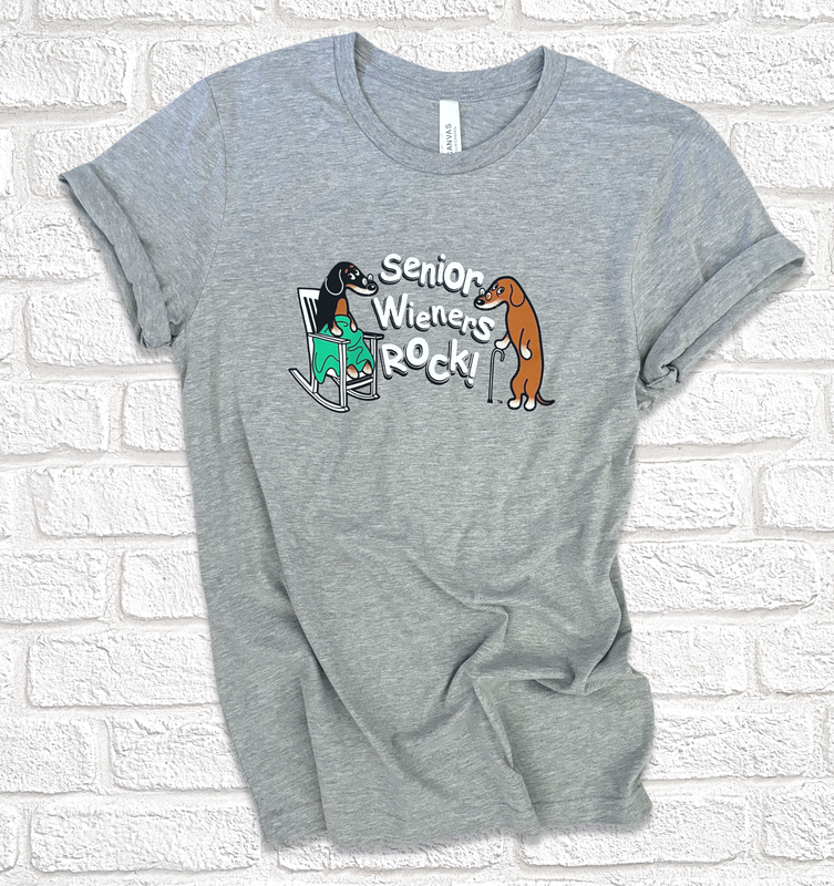 Senior Wieners Rock Dachshund T-Shirt