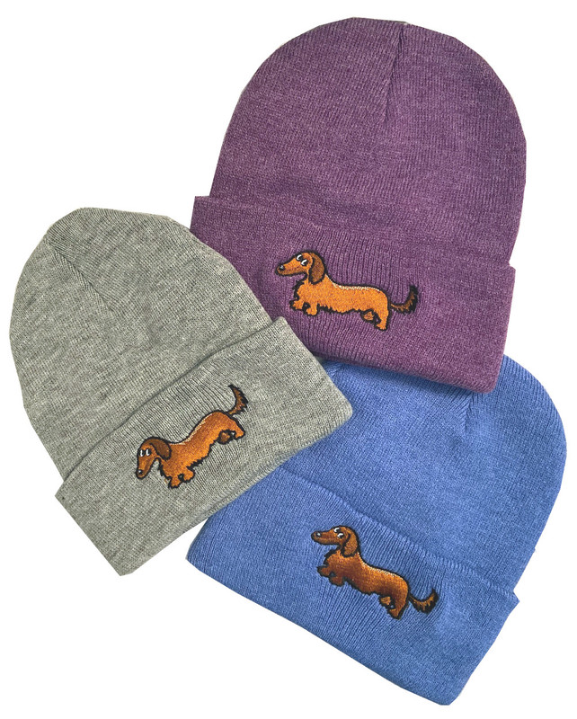 Longhair Dachshund Weenie Beanie Hat