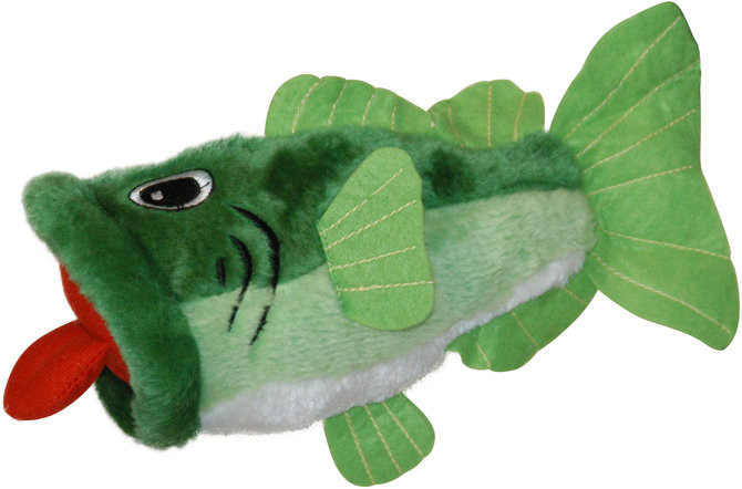 Big Mouth Bass Dog Toy What's Up Dox