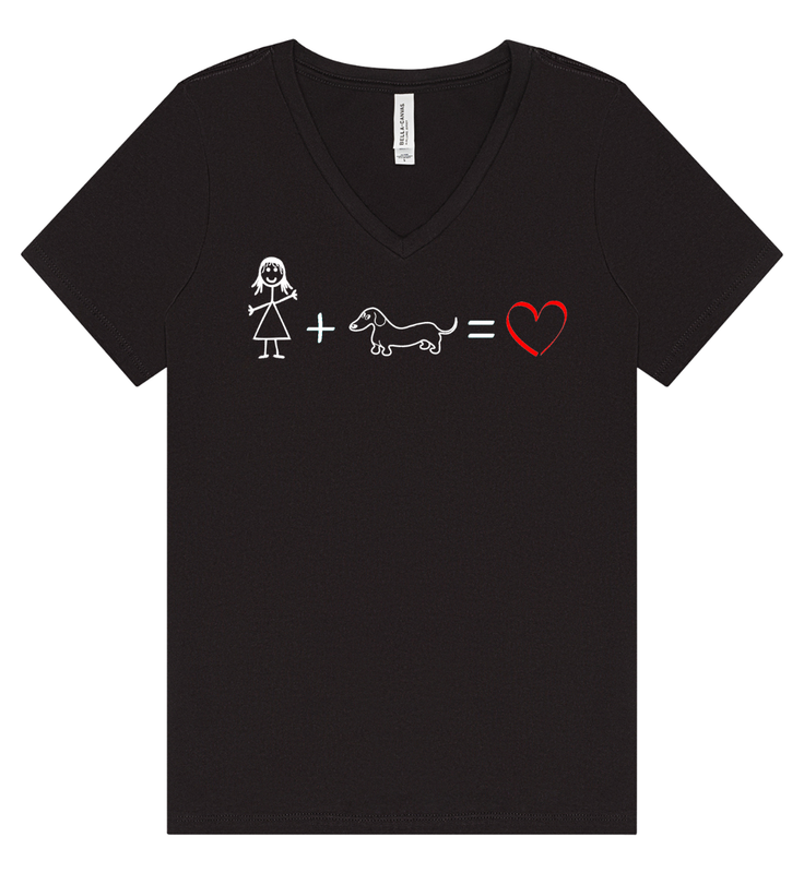 Stick Figure Love Ladies T-Shirt