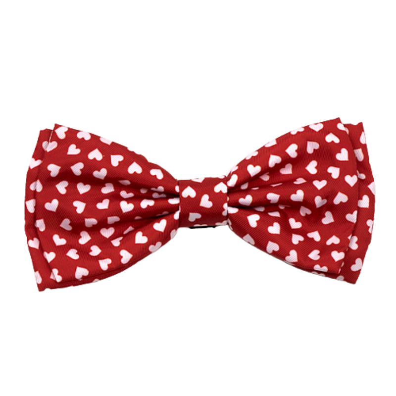 Hearts Dog Bow Tie