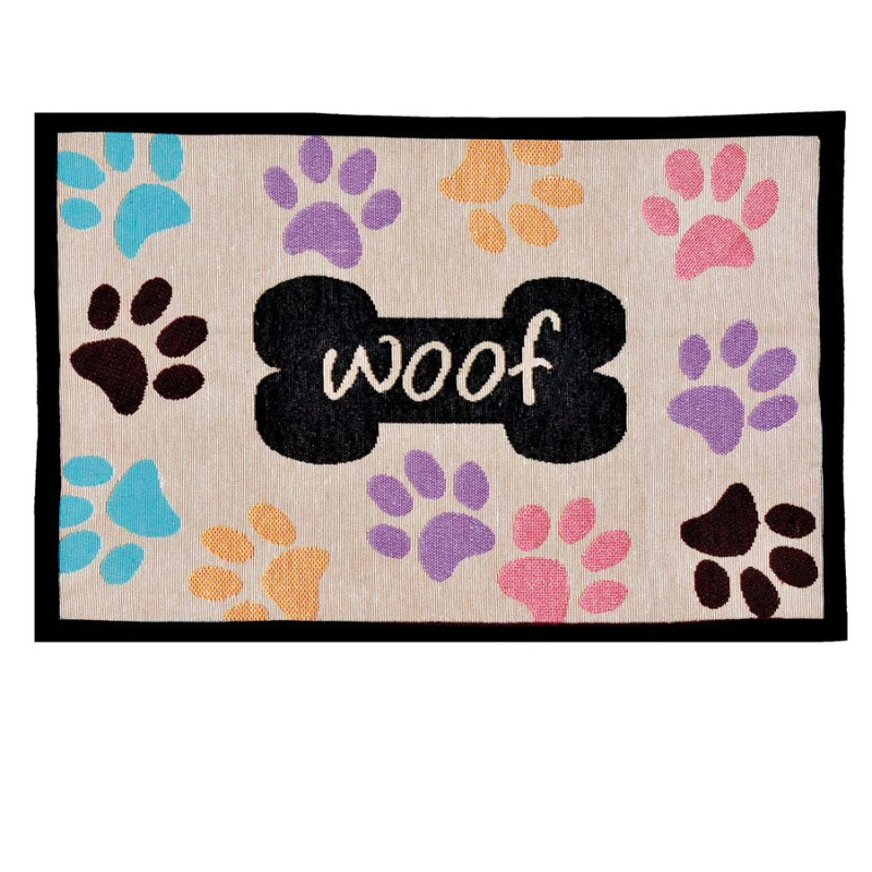 Fun Dachshund Dog Pattern Pet Food Mat