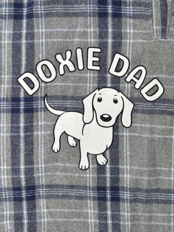 Doxie Mom and Doxie Dad Flannel Pajama Pants - What's Up Dox