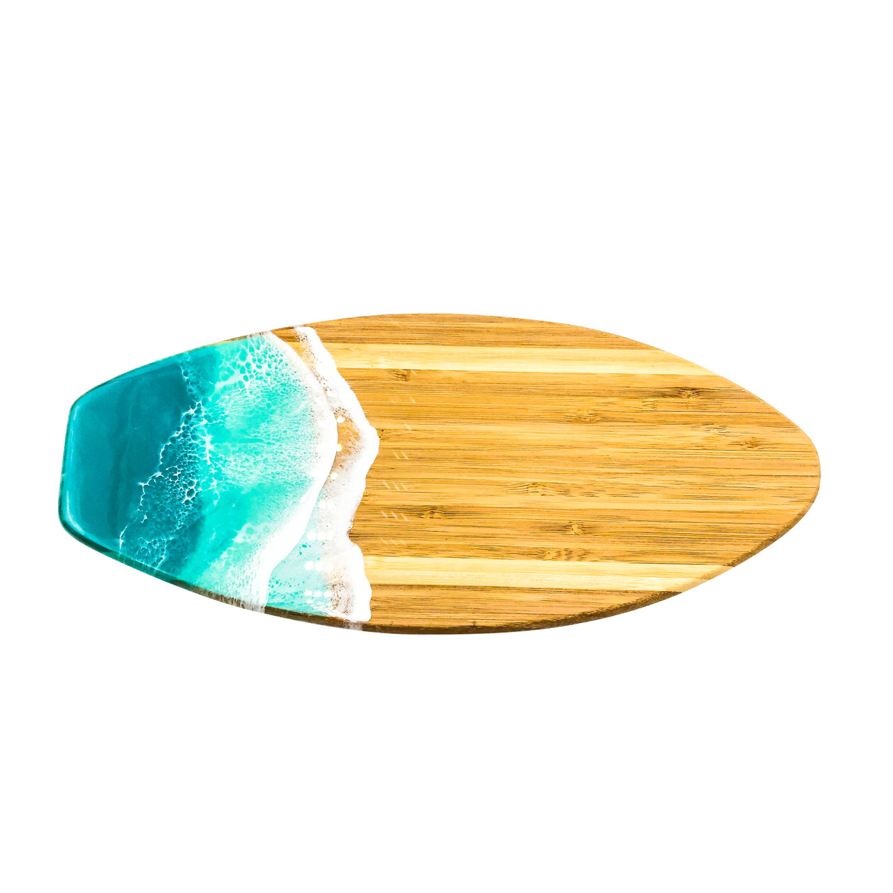 Surf Board Resin Art Serving Board