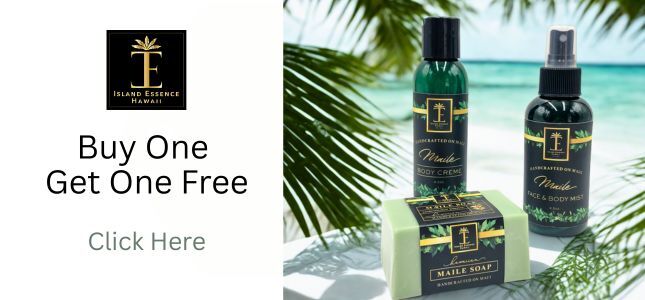 island essence spa products made on maui bogo