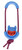 Pet Life Sling-Away Treat Dispensing Launcher With Natural Jute, Squeak Rubberized Dog Toy