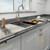 TRUSTMADE Workstation 32-inch Undermount 16 Gauge Kitchen Sink R10 Radius Stainless Steel Kitchen Sink Single Bowl - 100% Handmade with Intergrated Ledge & Accessories (Pack of 5), Gunmetal Black