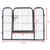 Free shipping High Quality Portable outdoor folding 16-panel heavy duty metal pet playpen YJ