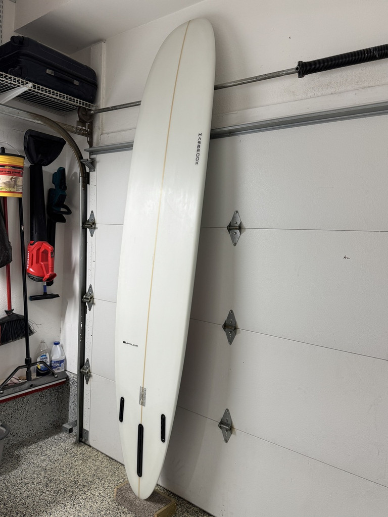 9'0" New "Mental Case" High Performance Longboard Surfboard - Red/Black Claw