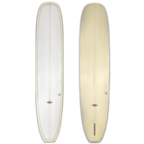 9'6" New "Hipster" Singlefin Noserider Longboard Surfboard - Vanilla Cream